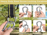 Hammock Strap Swing Attachment Hanging Chair ROpe Outdoor Swing Accessory Safety Carabiners Swing V1188-MS-227-2462