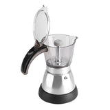 480W 300ML/6 Cups Electric Detachable Home Kitchen Espresso Moka Coffee Maker Pot V1294-YM0901-JYA02579