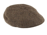 DENTS Mens Drivers Cap Abraham Moon Hat Tweed Peeky Blinders - Chocolate V563-1-3040-CHOCOLATE-L