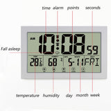 Auto Set Digital Wall Clock Battery Operated,Desk Clocks with Temperature,Humidity Display Digital V1189-WXFWAL-20260319-01143