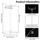 2PCS Desktop Headphone Holder Sturdy Impact Resistant Desktop Vertical Hanging for Music Gaming V1366-AZ2-W-14986