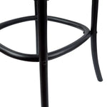 Aster Crossback Bar Stools Dining Chair Solid Birch Timber Rattan Seat - Black V315-VOD-CAFE-13