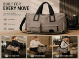 Slim Multi Purpose Sports Duffle Bag, Versatile Daily Travel Shoulder Bag, Grey V1221-XM-LB2106-ZS52