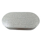 MOTHER OF PEARL SERENITY OVAL PEARL COFFEE TABLE V742-VC2