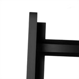 Levede 5 Tier Corner Shelf Wooden Storage Black BO1013-BK