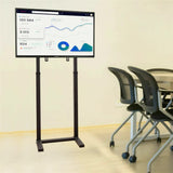 Double Pole Adjustable Tv Cart Floor Stand Mount For 32 to 65Inch V767-U-700A