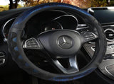 Car Steering Wheel Cover - 3D Honeycomb Breathable Mesh - Anti-Slip Sweat-Absorbent Grip for V888-ELOSUNG54999-2