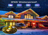 Solar String Lights Outdoor, 2 Pack LED Solar Outdoor Lights Solar Fairy Lights with 8 Lighting V1107-124-87116-MLT4