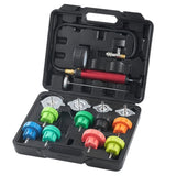 14 pcs Universal Radiator Pressure Tester Kit, Coolant Pressure Tester Kit with Manual Pump and V952-SRQLQYYLCSY192TC2V0