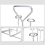 Glass Cup Storage Holder Wine Glass Holder Silver Display Rack for Restaurants Kitchen 1Pcs Back to V1370-AZ4-15330