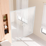 VEVOR Semi-frameless Double Sliding Shower Door SGCC Tempered Glass 1/4" Chrome V952-DBKSMTLYSM6MDOGXSV0