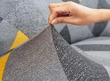Stretch Armless Sofa Cover for 2 Seater Without Armrests V1263-JX-3557