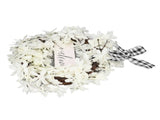 Imitation White Dogwood Wreath Simulation Vibrant Wreath Decoration for Home Door V1294-YM0523-3115220021511