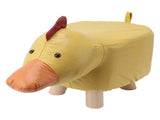 Cute Animal Footstool with Soft Padded Cushion and Prevent Slip Feet Small Footrest Stools for Kids V1294-YM0703-3116230004211