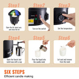 VEVOR Wax Melter for Candle Making 6.5Liter Electric Pot Commercial or Home Use V952-RLTYT65L1200WNUZ7V3