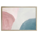 Abstract Dunes Framed Wall Print w Oak finish frame & glass 90cm V637-43000WAL