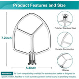 Flat Beater for KitchenAid 5-6 Quart Bowl-Lift Stand Mixer,Fit for 5 Plus and V1370-AZ4-08224