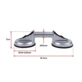 4 x Double Suction Glass Lifting Tool 70kg Vacuum Puller Lifter Aluminium V63-831921