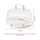 Cake Carrier Cover Cake Stand with Lid Dessert Serving Platter with Handle Cupcake Holder Pies V1294-YM0717-10101030