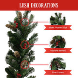 Christabelle 2.7m Christmas Garland with Pine Cones & Berries Pine Tree Decoration Ornament 112_BHZG9