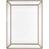 Zeta wall mirror large antique gold V178-68917