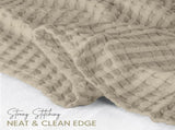 100% Cotton Khaki Waffle Soft Lightweight Cozy Breathable Bed V1258-DP02-C-1319