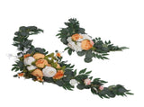 2pcs Artificial Wedding Arch Flowers Colorfast Exquisite Romantic Wedding Welcome Signs Floral V1294-YM0901-3115240006813