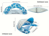 Adult Pool Floating Bed with Canopy Upgraded Large Space, Adjustable Shade, Ergonomic Headrest, V1232-ZYPZY001