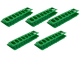 5Set Bird Feeding Trough Thicken Birdcage Hanging Feeder Bowl Box Feeding AccessoryGreen V1294-YM0901-3111210045611