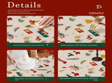 Christmas Waterproof Tablecloth 140 x 200cm Red festive dining tablecloth V888-ELOSUNG54206