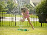 Lawn Sprinkler, Oscillating Sprinkler with 18 Hole Brass Nozzles, Water Sprinkler for Lawn & Garden V1366-AZ2-W-13149