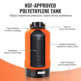 RV Waterer, 16,000 Grain Portable Waterer, with 3/4" Brass Fittings and 42" Hose, V952-FCRSQ16000GR44Y1IV0