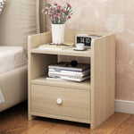 Bedside Tables Drawers Side Table Bedroom Furniture Nightstand Wood Unit V63-837761