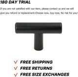 (50 Pack) Cabinet Knob Black Stainless Steel Drawer Knobs - HD201BK Matte Black Kitchen Cabinet V1259-DP01-A-2355