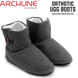 Archline Orthotic UGG Boots Slippers Arch Support Warm Orthopedic Shoes - Grey - EUR 41 V563-AS103-41
