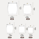 Gallon Plastic jars Cookie Jar & Candy Jar with Lid Large Food Storage jar V1366-AZ2-W-25979