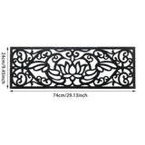 Rubber Stair Mats, Non Slip Stair Treads Mat, Rubber Scroll Doormat for Outdoor, Indoor, Entrance, V1370-AZ4-12087