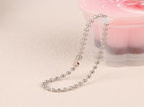 Dog Tag Chain Ball Chain Necklace Bulk, Military Blank Dog Tag Necklace for Men, Beaded Necklace V1189-LWWAL-20260401-06935