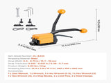 Banding Strapping Kit, Heavy Duty A3 Steel Banding Sealer Tool with Adjustable Width, Manual Metal V952-GDSDKZGJ1JTBB8XI3001V0