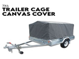 Box Cage Trailer Cover Canvas Tarp for 7x4 600mm High Cage Premium Quality 2 ft V379-TCC7X4X600