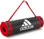 Adidas Training 10mm Exercise Floor Mat Gym Thick Yoga Fitness Judo Pilates - Black/Red V563-ADMT-12235