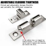 5Pcs 2.75"/ 70mm Double Ball Tension Roller Catch Latch, Solid Brass Hardware Fitting with Screws V1192-AZ-W-1067
