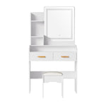 Artiss Dressing Table Set Stool Led White Doria FUR-V-DRESS03-LED-WH-AB