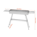 Foldable Charcoal Grill, 0.16 m Portable Charcoal Barbecue Grill with Liftable Charcoal Tray & Side V952-TLCTZDKZTKBXI2GZV001V0