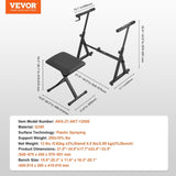 Piano Keyboard Stand and Bench Set, Z Style, Heavy-Duty Digital Piano Music Stand and Seat, 250 lbs V952-ZXGQJPZJDZZX1ZKY7V0