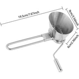 Tutuviw Manual Stainless Steel Parsley Shredder,Pepper Grinder,Herb Roller Mincer,Handheld Spice V1189-WXFWAL-20260319-00490