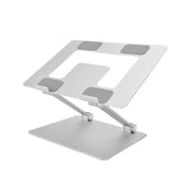 Laptop Stand Collapsible Portable Aluminium Alloy Notebook Support Riser Stand Silver V1294-YM0714-3116210063211