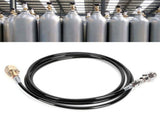 100in CGA320 CO2 Cylinder Refilling Soda Adapter Hose Kit Soda Accessories Black V1294-YM0721-3113210021211