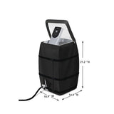 Hot Tub Spa Heater Pump Cover with Transparent PVC Top Window and Zipper Opening,Heavy Duty V1192-AZ-W-1090