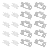 10 Sets Stainless Steel Door Knob Back Plates Design Hardware for Home Use V1192-AZ-W-33031